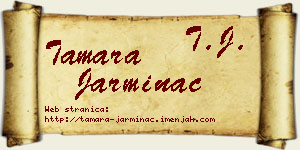 Tamara Jarminac vizit kartica